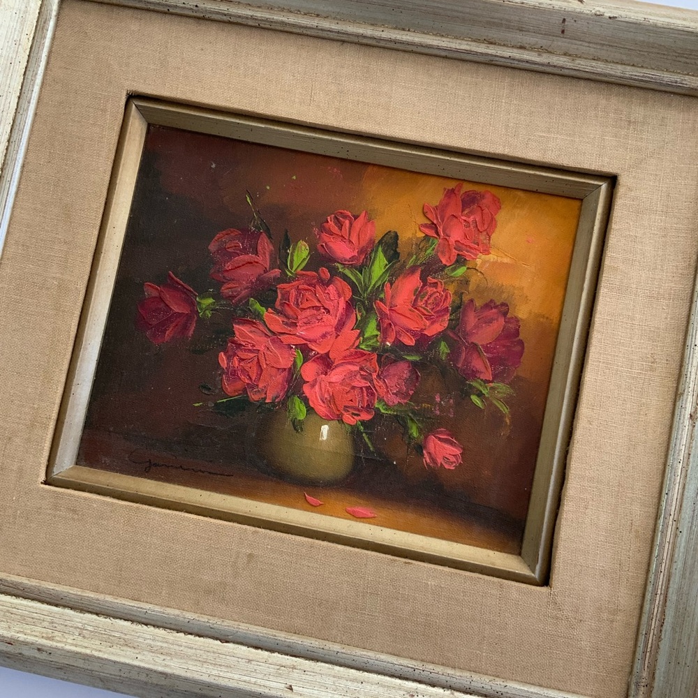 Gorgeous Red Roses Floral Painting